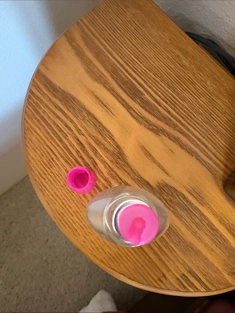 Avon Empty Be... Kissable Clear Bottle with Pink Cap